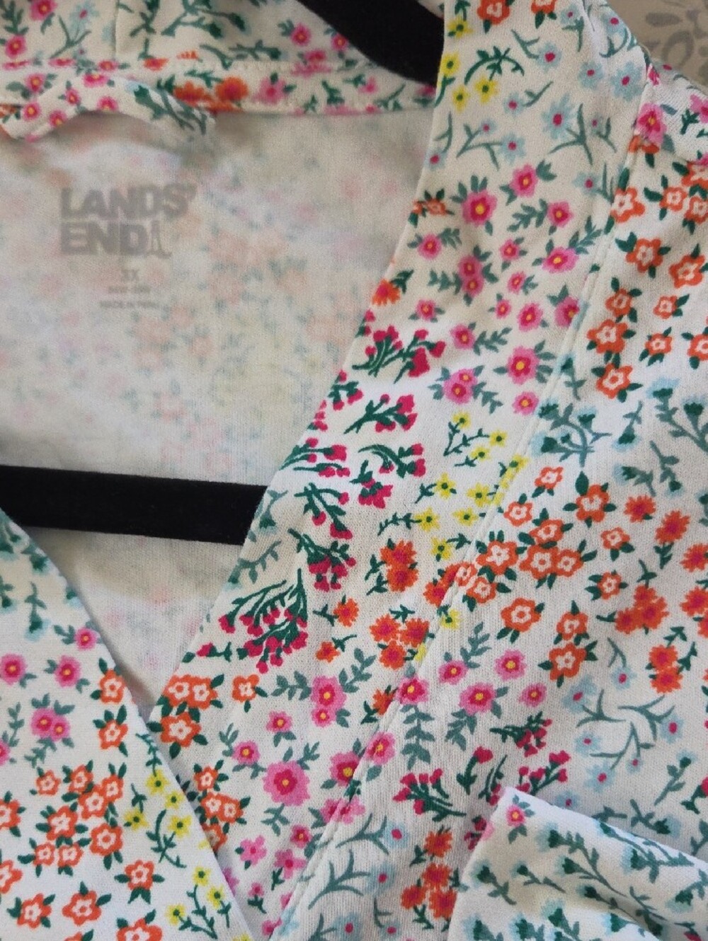 Lands' End Floral Robe - Picture 5 of 10